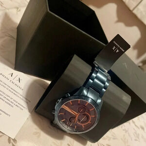 Navy blue Armani Exchange watch